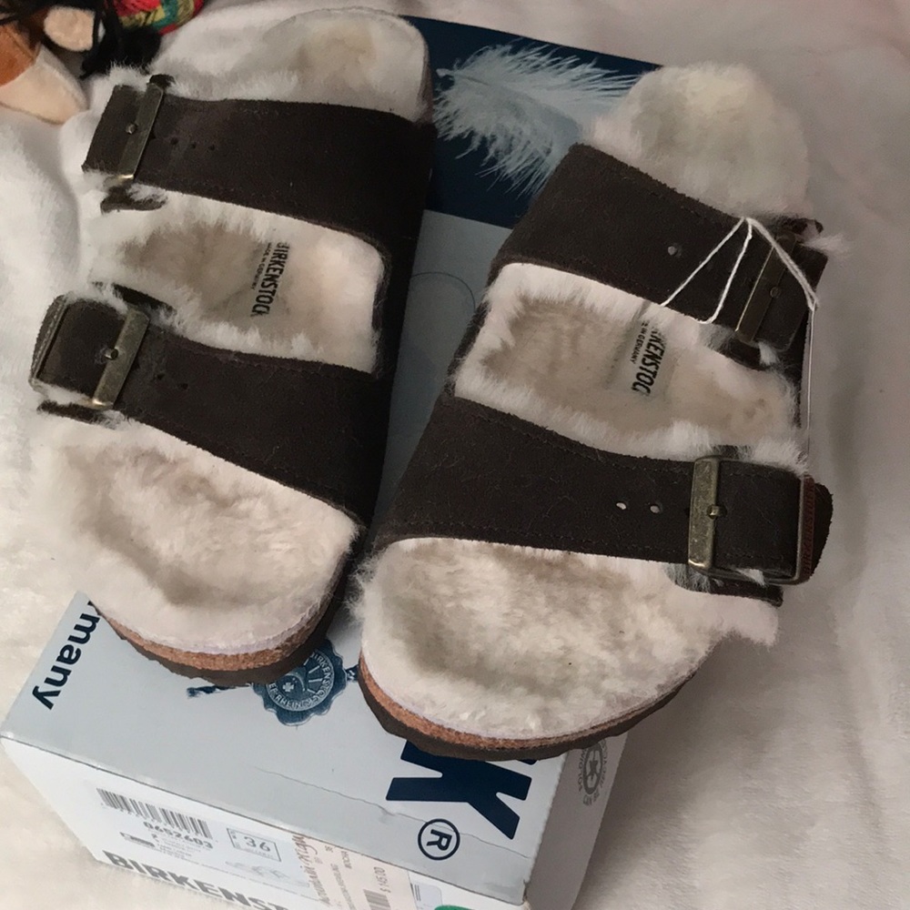 Birkenstock’s Arizona Shearling sandals